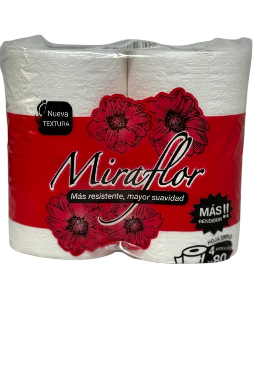 Papel hig. MIRAFLOR 4x80 mt